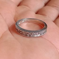 925 Sterling Silver, 11 Stone Cubic Zircons, Zircons Ring for women