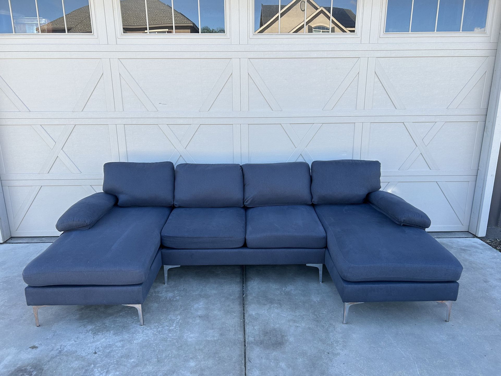 Dark Blue Sectional Sofa