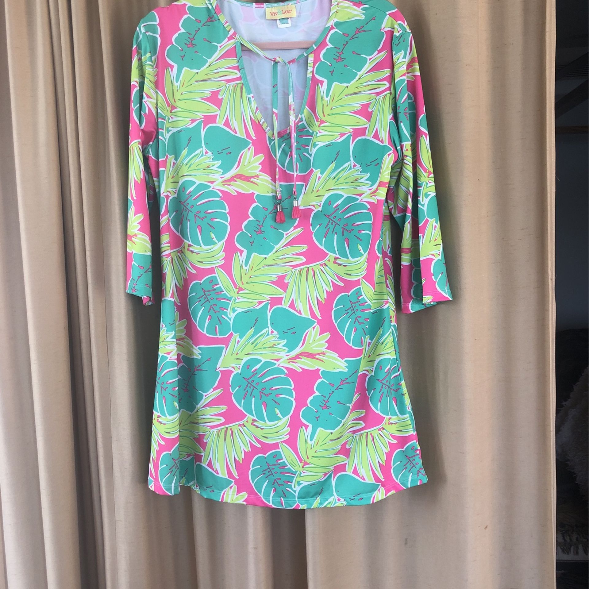 Lilly Pulitzer Style Dress For The Beach, Boat Or Shopping 