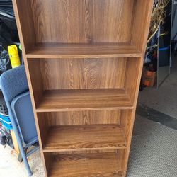 Brown bookcase