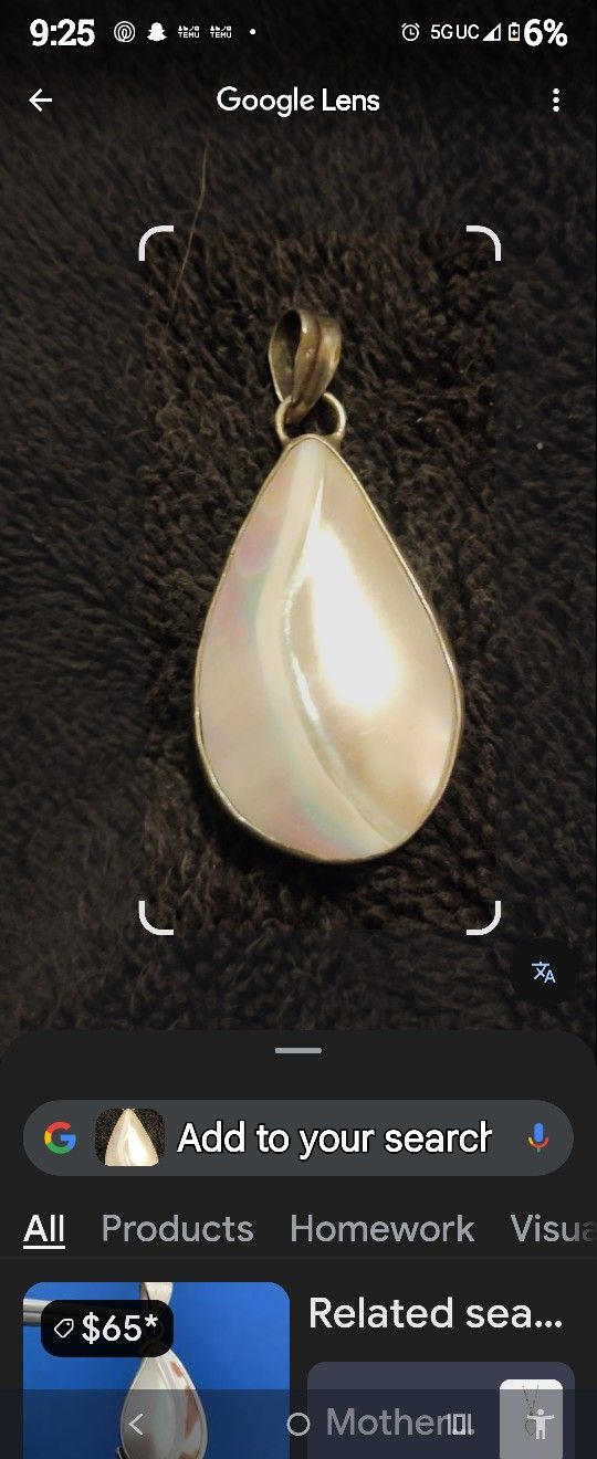 Mother Of Pearl Pendant