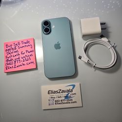 iPhone 16, 128GB, Teal, Unlocked, Great Condition