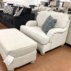 New Chair 1/2 & Ottoman — CLEARANCE 