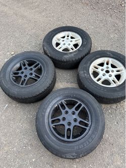 Jeep OEM 16” Wheels & Tires Set – 245/70R16 – 4 Wheels
