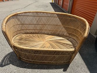 Wicker bench!