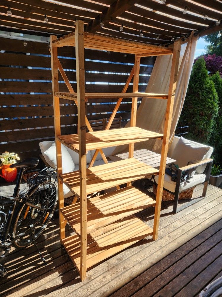 Wood Storage Shelf