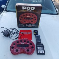 Line 6 Pod,Chord Computer,Quartz Tuner And Metronome.