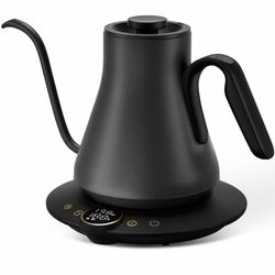 Cocinare Gooseneck Electric Kettle, ±1°F Precise Temperature Control, 1500W Fast Heating, Pour Over Coffee & Tea Kettle With Brew Timer & Keep Warm, S