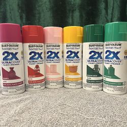 Variety Spray Paint Cans