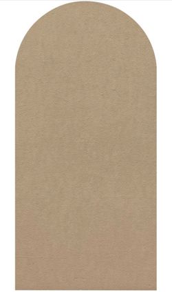 Arch Wall Decal Peel and Stick Arch Decal Removable Boho Wallpaper Part of a Painted Light Brown Concrete Wall Arch Wall Decor Sticker for Living Room