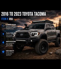 2016 To 2023 Toyota Tacoma Sequential Switchback DRL Bar Headlights