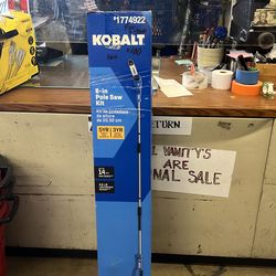 Kobalt 24 volts pole saw 8” battery and charger included