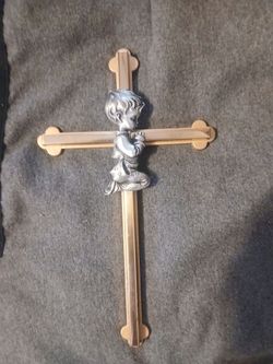 Child's Baptism Wall Cross