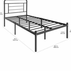 Twin Metal Bed Frame 