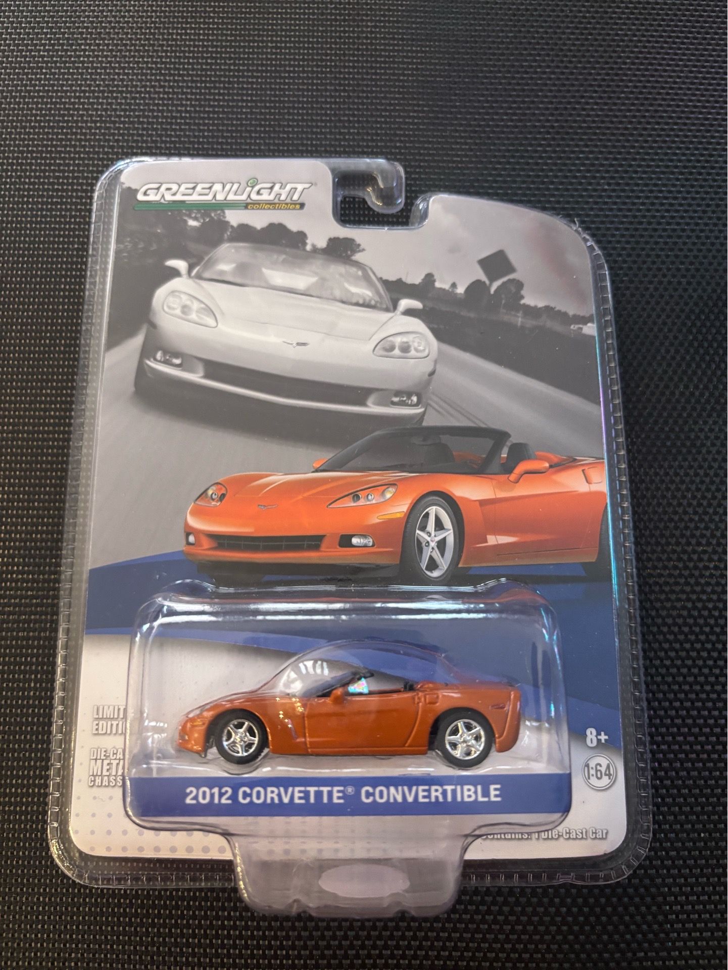 Greenlight GM Collection 2012 Chevy Corvette Convertible Orange 1:64 NEW