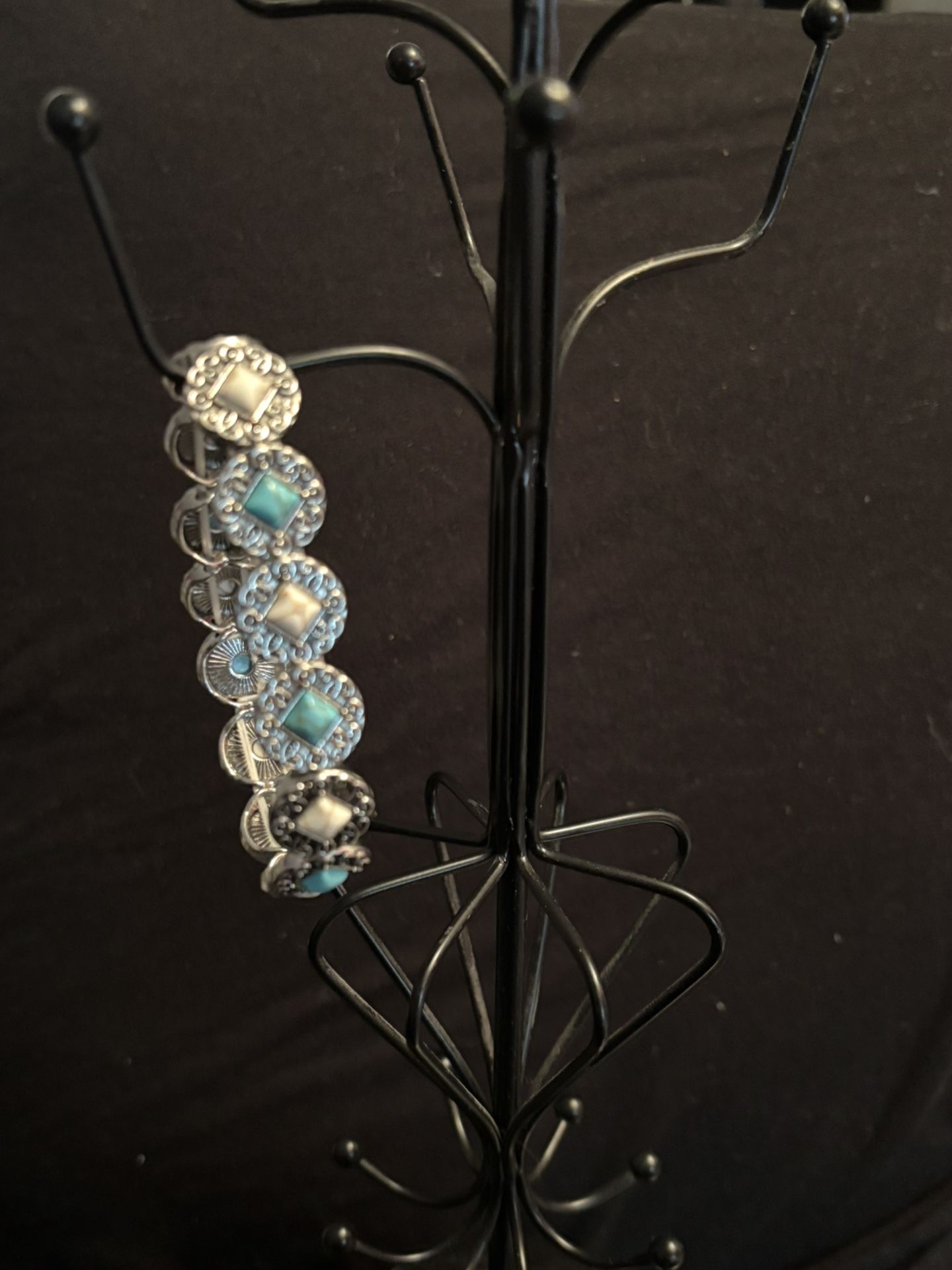 Turquoise Elastic Costume Bracelet