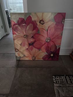 Flower canvas picture