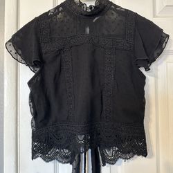 Black Lace Shirt
