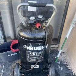 Husky air compressor is something’s wrong with it. I don’t think it holds air but still valuable selling for $75.