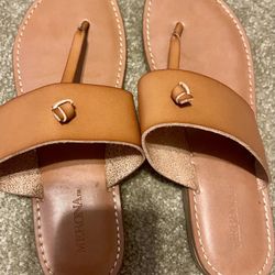 Merona Tan Strap Sandal Size 8 