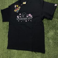 Black Flowers Bape Tee Sizes S M L