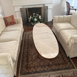 Marble Coffee Table 66x22x16 Inches