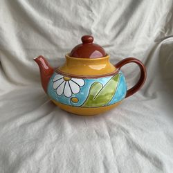 Beautiful Handpainted Teapot From Ecuador