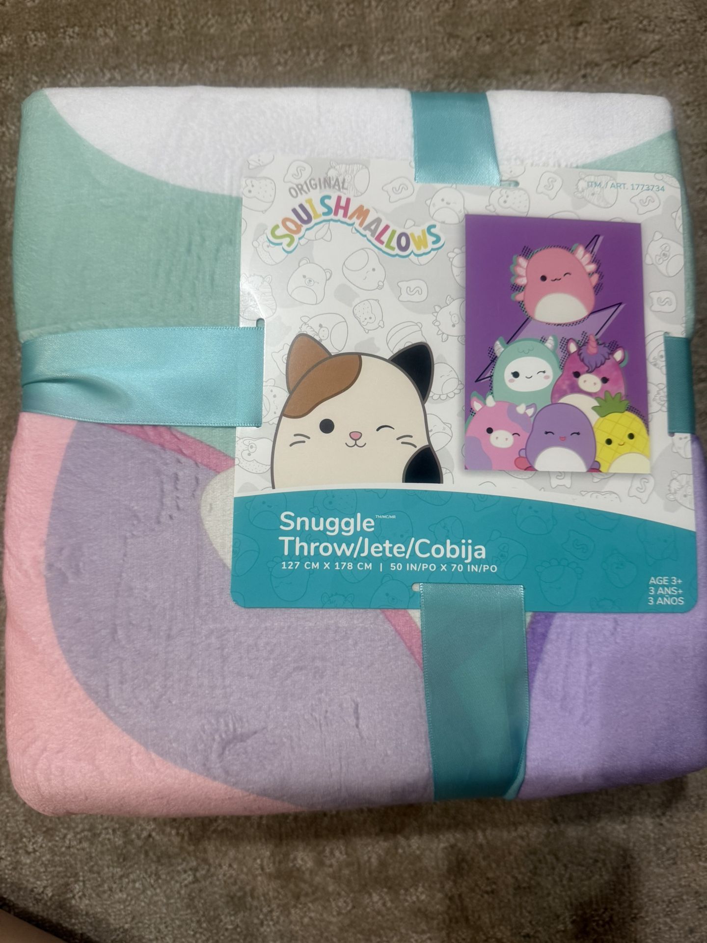 Squishmallows Snuggle Throw Blanket