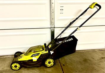 RYOBI 18V ONE+ 13” Cordless Electric Lawn Mower + 2 Batteries & Charger