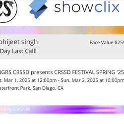 Crssd tickets