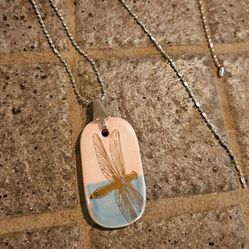 Medallion Dragonfly Necklace