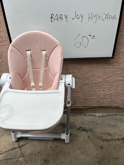 Baby Joy High Chair Pink