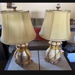 2 Antique Table Lamps
