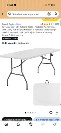 BRAND NEW 6ft Folding Table