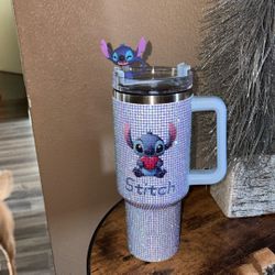 Rhinestone Stitch Tumbler 40 oz NEW