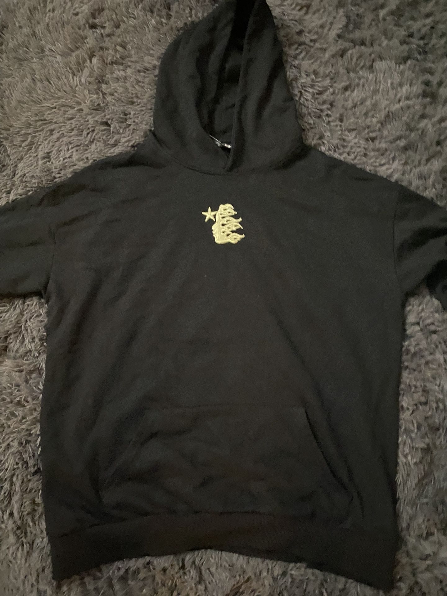 Black and yellow Hellstar hoodie size large.