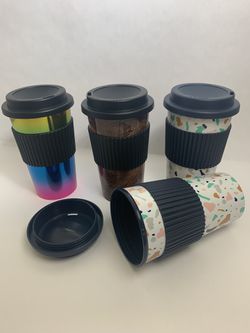 Coffee plastic cup multi colors just 1$ ea