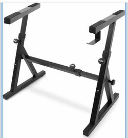 Heavy Duty Folding Keyboard Stand  W/ Adjustable Width & Height