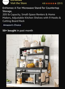 EnHomee 4-Tier Microwave Stand