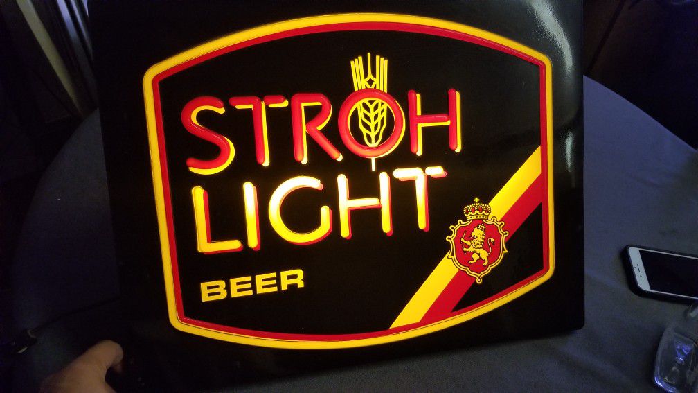 Vintage Lighted Beer Sign