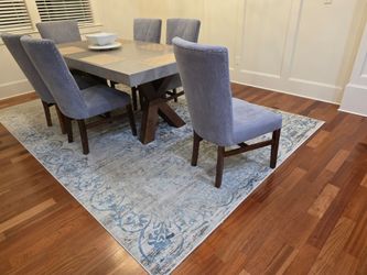 Dining TABLE WITH SIX CHAIRS