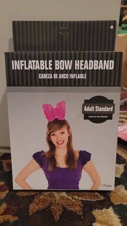 Halloween Costume Inflatable Bow Headband Adult Standard