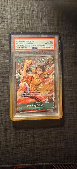 2026 One Piece EN Monkey.D.Luffy #135 Op16 Release Event Winner PSA 10 Gem Mint