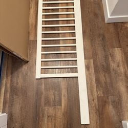 White Emerson Toddler Bed Conversion Rail
