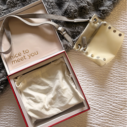 Hammitt Tony Small – Frosted White Stadium Bag (Semi-Sheer).