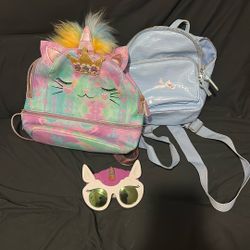 Brand New Unicorn Backpack With Glasses