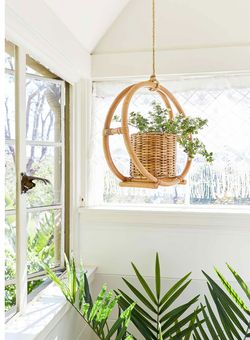 Opalhouse (Target) Rattan Hanging  Planter