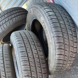 Tires Set 205/65/15.      90-95. Life Tread.   200$$ Cash 