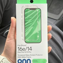 Glitter Frame Glass Screen Protector Iphone