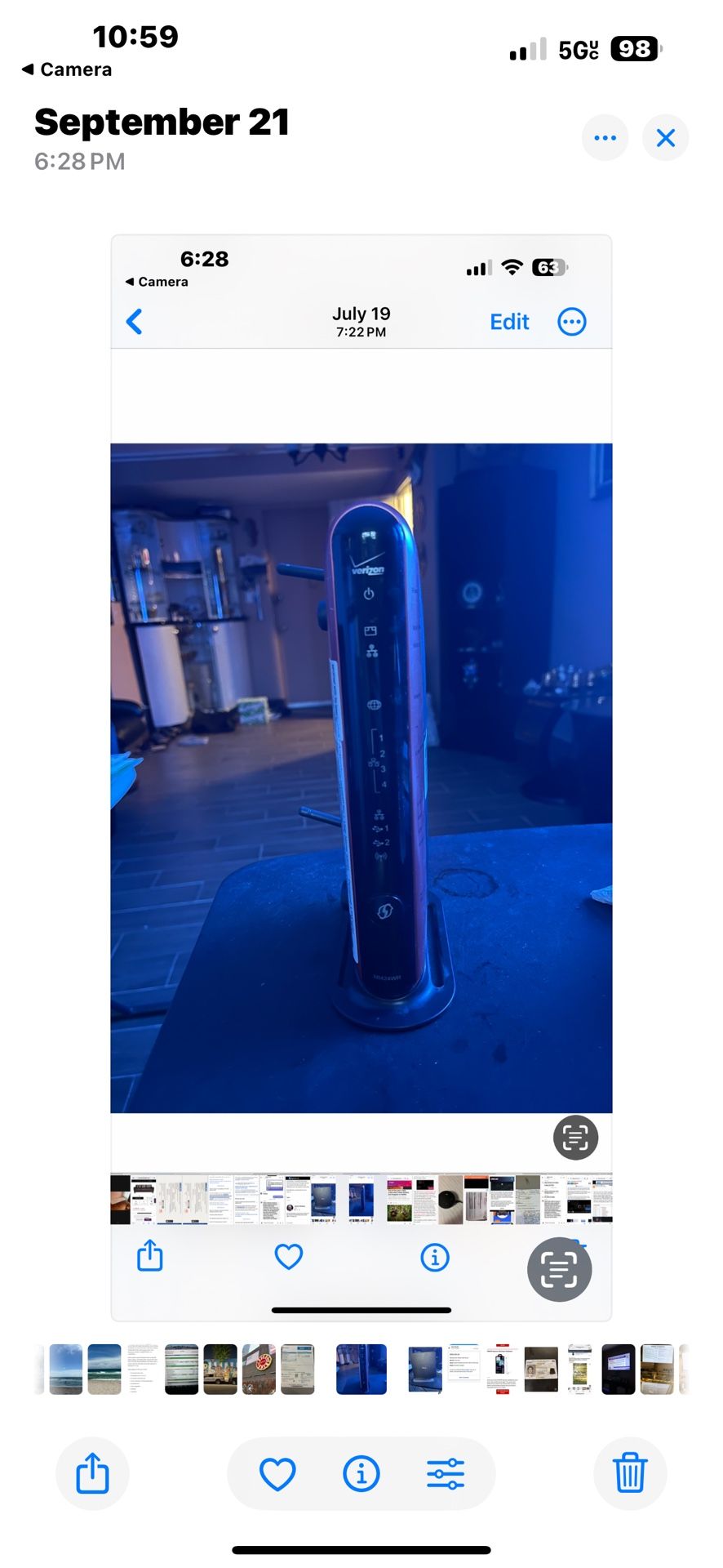 Verizon Internet Wireless Router Modem